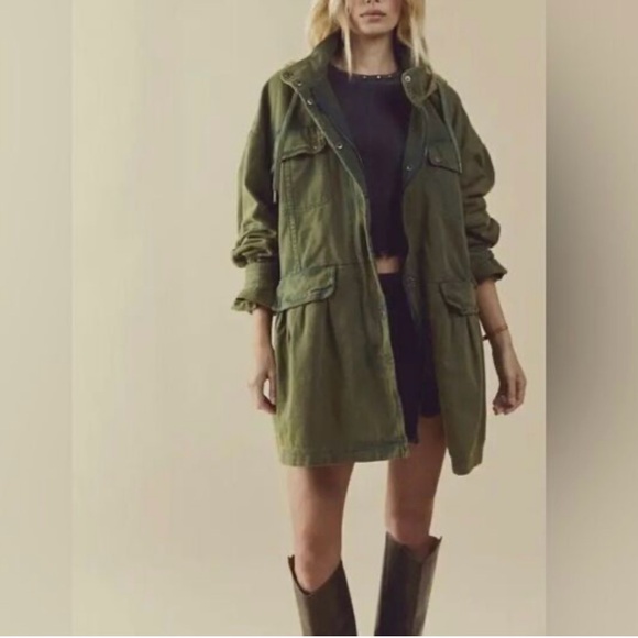 Free People Nocturne Oversized Hooded Jacket size M - Picture 1 of 4